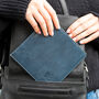 Blue Badge Parking Permit Wallet In Navy Leather, thumbnail 1 of 6