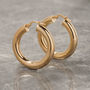 Thick Hoop Earrings In Gold Plate Or Silver, thumbnail 10 of 11