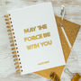 Personalised Star Wars 'May The Force…' Notebook, thumbnail 2 of 5