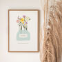 Personalised Family Birth Flower Print Gift, thumbnail 1 of 6