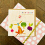Gold Foiled Baby Girl Mobile Card, thumbnail 1 of 3