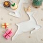 Set Of Christmas Reindeer Porcelain Serving Platters, thumbnail 1 of 4