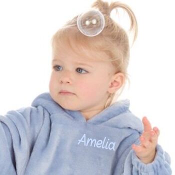 Personalised Embroidered Oversize Plush Hoodie Infants, 2 of 6