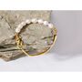 Monaco D’or Pearls Gold Bangle Bracelet, thumbnail 2 of 4