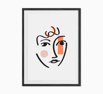 Abstract Face 02 Art Print, 2 of 3
