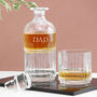 Personalised Stacking Whisky Decanter And Tumblers Set, thumbnail 1 of 8