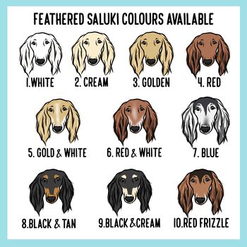 Custom Saluki Dog ID Tag, 4 of 5