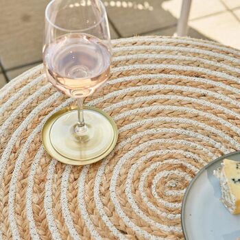 Eco Blend Jute Footstool Large, 2 of 4