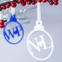 Personalised Couples Heart Bauble Decoration, thumbnail 4 of 7