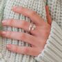 Hug Ring, Sterling Silver Or Gold Plated, thumbnail 4 of 8