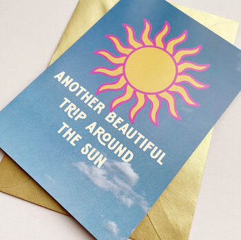 Happy Birthday Sun Necklace And Card Set, 6 of 7