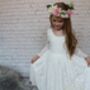 Evelyn ~ Ivory Lace Dress ~ Flower Girl | Party Dress, thumbnail 7 of 10