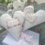 Personalised Ditsy Linen Name Heart, thumbnail 2 of 10