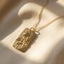 Dainty Rose June Birthflower Gold Plated Charm Necklace, thumbnail 1 of 5