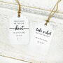 Personalised Take A Shot Wedding Favour Tag, thumbnail 1 of 5