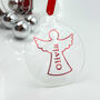 Christmas Vinyl Name Stickers For Ornaments And Gifts, thumbnail 1 of 9