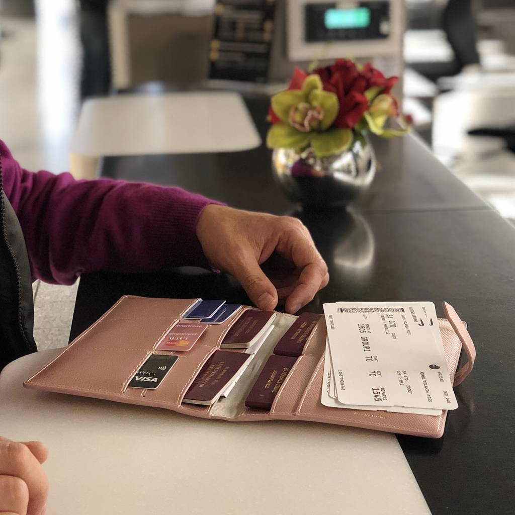 Family Travel Wallet With Personalisation By Be Golden