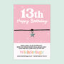 Milestone Birthday Wish Bracelet Gift, thumbnail 1 of 12