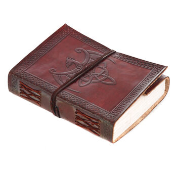 Indra Celtic Winged Dragon Leather Journal, 5 of 9