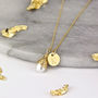 Wrapped Gold And Teardrop Pearl Necklace, thumbnail 4 of 12