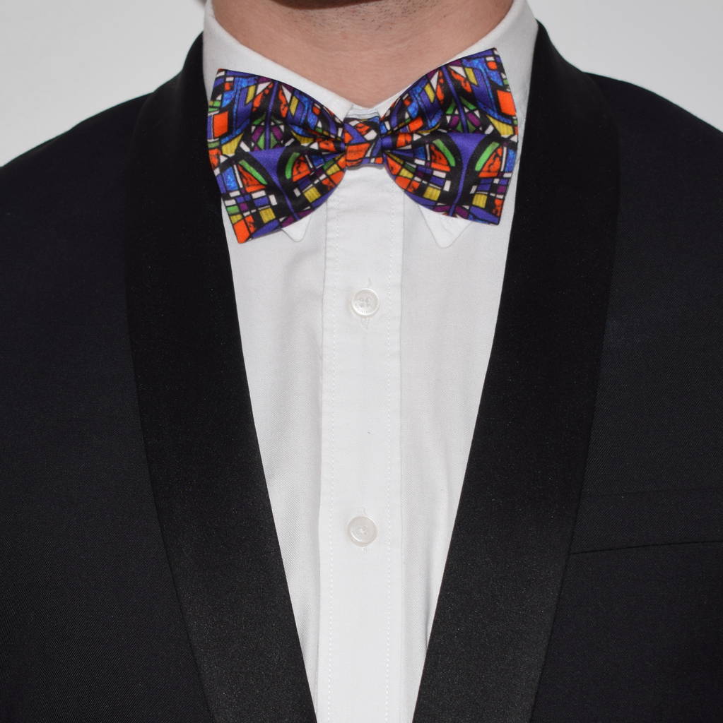 Modern Bow Tie Stained Glass Print By Jennifer Rothwell ...