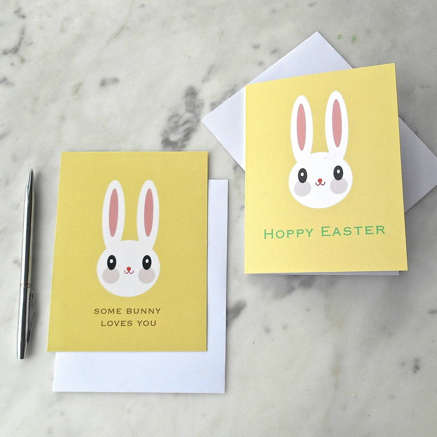 Easter Bunny Greetings Cards By Eat My Cake London | notonthehighstreet.com
