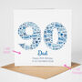 Personalised 90th Birthday Card For Him, thumbnail 2 of 5