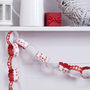 Red And White Christmas Jumper Shaped Paper Chains, thumbnail 1 of 3