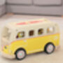 Classic Iconic Yellow Camper Van Wooden Toy, thumbnail 3 of 5