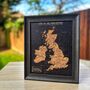 Pinnable Places I've Been Visited UK Cork Map Gift, thumbnail 5 of 7