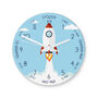 Personalised Kids Rocket Glass Wall Clock, thumbnail 2 of 2