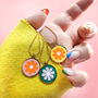 Retro Style Summer Flower Pendant Necklace, thumbnail 2 of 6