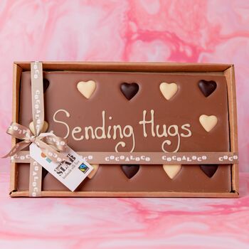 'Sending Hugs' 500g Message Slab, 2 of 5