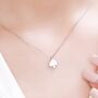 Sterling Silver Tiny Spade Pendant Necklace, thumbnail 1 of 12