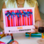 Colourful Red And Pink Stripe Christmas Crackers, thumbnail 1 of 8