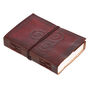 Indra Celtic Closed Triskelion Symbol Leather Journal, thumbnail 4 of 9