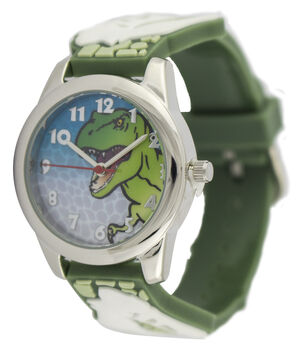 Kids Dinosaur Green T Rex Watch, 3 of 3