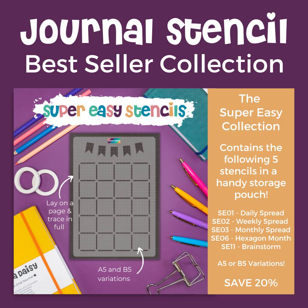 The Bestseller Collection: Super Easy Journal Stencils, 1 of 7