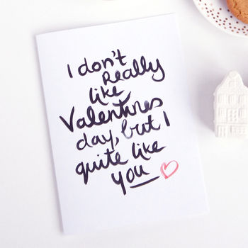I Don't Like Valentine's Day Card, 3 of 8