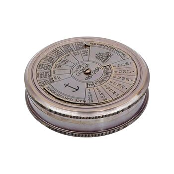 Personalised Three Inch Bronze 100 Year Calendar Compass, 5 of 12