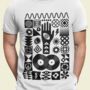 Abstract Vinyl Record T Shirt – Music Lover Gift For Men | Organic Cotton, thumbnail 2 of 9