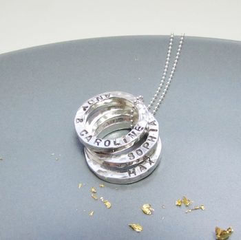 Personalised Mini Circles Names Necklace, 3 of 4