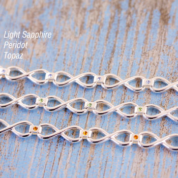 Infinity Link Birthstone Bracelet, 3 of 7