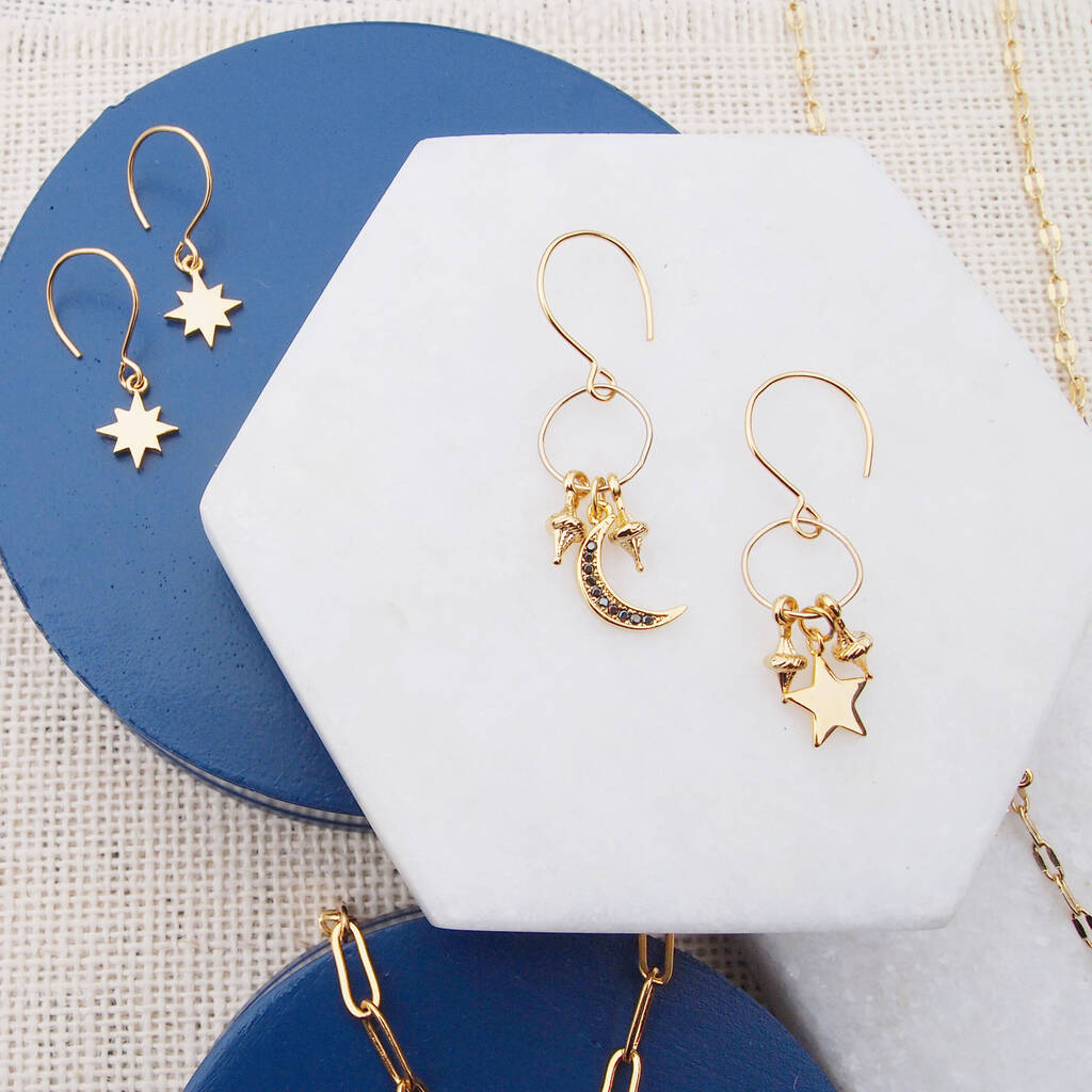Download Moon And Stars Hoops By Louise Buchan | notonthehighstreet.com