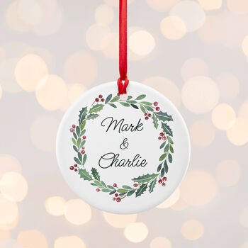 Personalised Couple's Christmas Decoration, 11 of 11