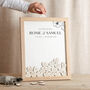 Blossom Drop Top Frame Wedding Guest Book, thumbnail 2 of 4