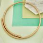 Spiral Sprung Silver/Gold Plated Choker Necklace, thumbnail 5 of 10