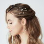 Star Swarovski Earrings And Hair Pins Set Lunaria, thumbnail 4 of 8