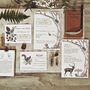 Woodland Wedding Stationery Recycled, thumbnail 1 of 8