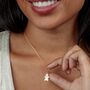 18ct Gold Gingerbread Man Biscuit Charm Necklace, thumbnail 4 of 8